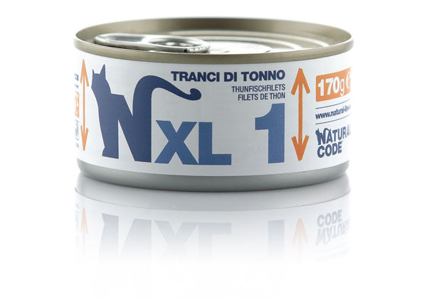 Natural Code XL 1 Tranci di Tonno Umido Gatto 170 Gr Natural Code XL 1 Tranci di Tonno Umido Gatto 170 Gr